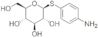 P-aminophenyl-1-thio-beta-D-*glucopyranoside
