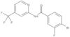 4-Bromo-3-fluoro-N-[4-(trifluoromethyl)-2-pyridinyl]benzamide