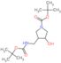 4-BOC-AMINOMETHYL-3-HYDROXY-1-N-BOC-PYRROLIDINE