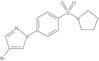 4-Bromo-1-[4-(1-pyrrolidinylsulfonyl)phenyl]-1H-pyrazole