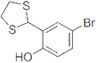 4-bromo-2-(1,3-dithiolan-2-yl)phenol