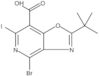 4-Bromo-2-(1,1-dimethylethyl)-6-iodooxazolo[4,5-c]pyridine-7-carboxylic acid