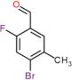 4-bromo-2-fluoro-5-methyl-benzaldehyde