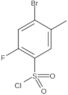 4-Bromo-2-fluoro-5-methylbenzenesulfonyl chloride