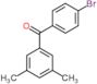 (4-bromophenyl)(3,5-dimethylphenyl)methanone