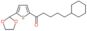 5-cyclohexyl-1-[5-(1,3-dioxolan-2-yl)-2-thienyl]pentan-1-one