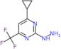 4-cyclopropyl-2-hydrazino-6-(trifluoromethyl)pyrimidine