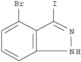 1H-Indazole,4-bromo-3-iodo-