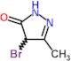 4-bromo-5-methyl-2,4-dihydro-3H-pyrazol-3-one