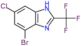 4-bromo-6-chloro-2-(trifluoromethyl)-1H-benzimidazole