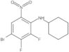 4-Bromo-N-cyclohexyl-2,3-difluoro-6-nitrobenzenamine