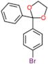 2-(4-bromophenyl)-2-phenyl-1,3-dioxolane