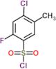 4-chloro-2-fluoro-5-methylbenzenesulfonyl chloride