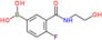 [4-fluoro-3-(2-hydroxyethylcarbamoyl)phenyl]boronic acid