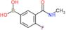 [4-fluoro-3-(methylcarbamoyl)phenyl]boronic acid