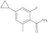 4-Cyclopropyl-2-fluoro-6-methylbenzamide