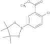 Benzoic acid, 2-chloro-5-(4,4,5,5-tetramethyl-1,3,2-dioxaborolan-2-yl)-, methyl ester