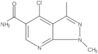 4-chloro-1,3-dimethyl-1H-pyrazolo[3,4-b]pyridine-5-carboxamide