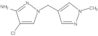 4-Chloro-1-[(1-methyl-1H-pyrazol-4-yl)methyl]-1H-pyrazol-3-amine