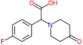 2-(4-fluorophenyl)-2-(4-oxo-1-piperidyl)acetic acid