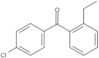 (4-Chlorophenyl)(2-ethylphenyl)methanone