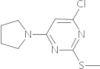 4-Chloro-2-(methylthio)-6-(pyrrolidin-1-yl)pyrimidine