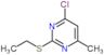 4-chloro-2-(ethylsulfanyl)-6-methylpyrimidine