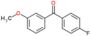 (4-fluorophenyl)-(3-methoxyphenyl)methanone