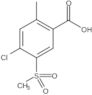 4-Chloro-2-methyl-5-(methylsulfonyl)benzoic acid