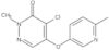 4-cloro-2-metil-5-[(6-metil-3-piridinil)oxi]-3(2H)-piridazinona