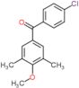 (4-chlorophenyl)(4-methoxy-3,5-dimethylphenyl)methanone