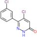 5-chloro-6-(3-chlorophenyl)pyridazin-3(2H)-one