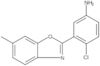 4-Chloro-3-(6-methyl-2-benzoxazolyl)benzenamine