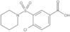 4-Chloro-3-(1-piperidinylsulfonyl)benzoic acid