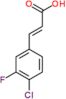 (2E)-3-(4-chloro-3-fluorophenyl)prop-2-enoic acid