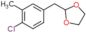 2-[(4-chloro-3-methyl-phenyl)methyl]-1,3-dioxolane