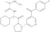 (4-Fluorophenyl)[5-[(2S)-1-[N-methyl-<span class="text-smallcaps">L</span>-alanyl-(2S)-2-cyclohexylglycyl]-2-pyrrolidinyl]-3-pyridinyl]methanone