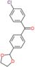 (4-chlorophenyl)[4-(1,3-dioxolan-2-yl)phenyl]methanone