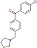 (4-chlorophenyl)[4-(pyrrolidin-1-ylmethyl)phenyl]methanone