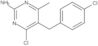 4-Chloro-5-[(4-chlorophenyl)methyl]-6-methyl-2-pyrimidinamine