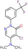 4-chloro-5-(dimethylamino)-2-[3-(trifluoromethyl)phenyl]pyridazin-3(2H)-one