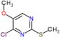 4-chloro-5-methoxy-2-(methylsulfanyl)pyrimidine