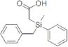 Acetic acid, [methylphenyl(phenylmethyl)silyl]-, (-)-