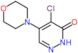 4-Chloro-5-(4-morpholinyl)-3(2H)-pyridazinone