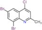 6,8-dibromo-4-chloro-2-methylquinoline