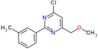 4-chloro-6-(methoxymethyl)-2-(3-methylphenyl)pyrimidine