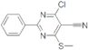 4-chloro-6-(methylthio)-2-phenylpyrimidine-5-carbonitrile