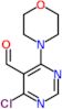 4-Chloro-6-(4-morpholinyl)-5-pyrimidinecarboxaldehyde