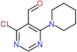 4-chloro-6-piperidin-1-ylpyrimidine-5-carbaldehyde