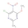 Pyrimidine, 4-chloro-6-methoxy-2-methyl-5-nitro-